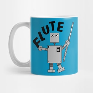 Flute Robot Text Mug